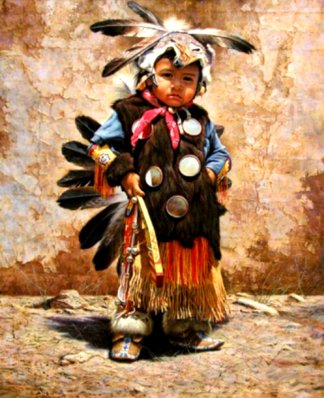 Young Mohawk Dancer,